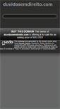 Mobile Screenshot of duvidasemdireito.com